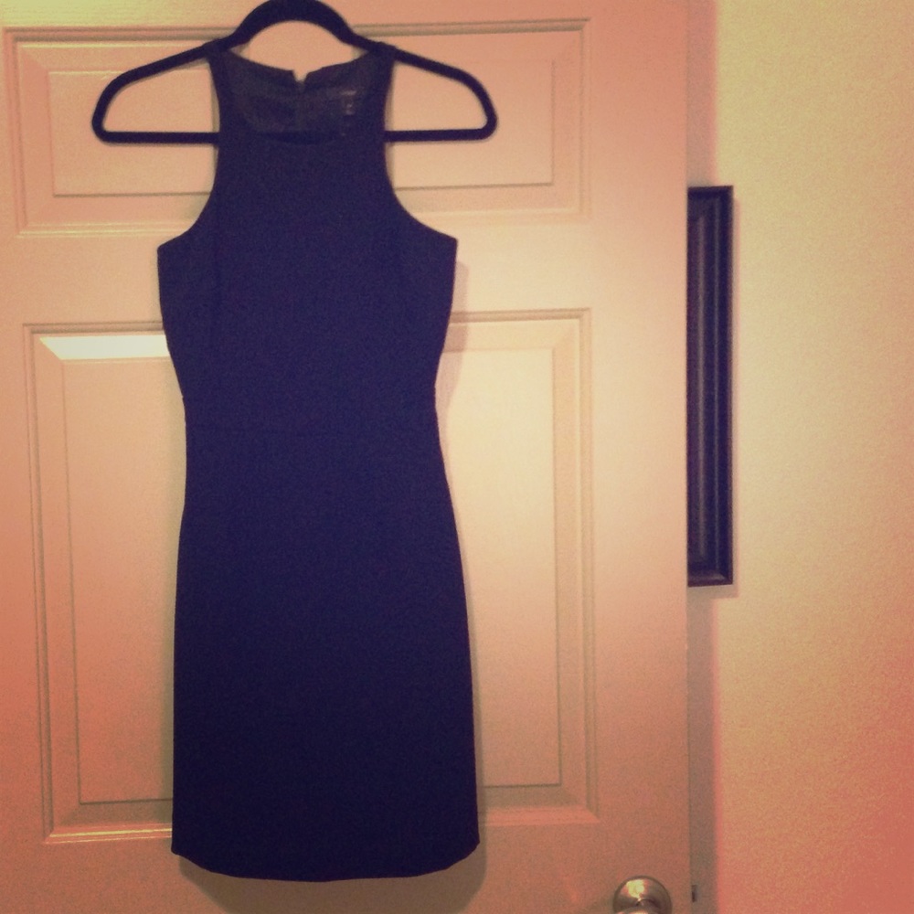 Black statement dress